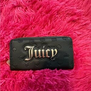 Juicy Couture Embossed Black Wallet